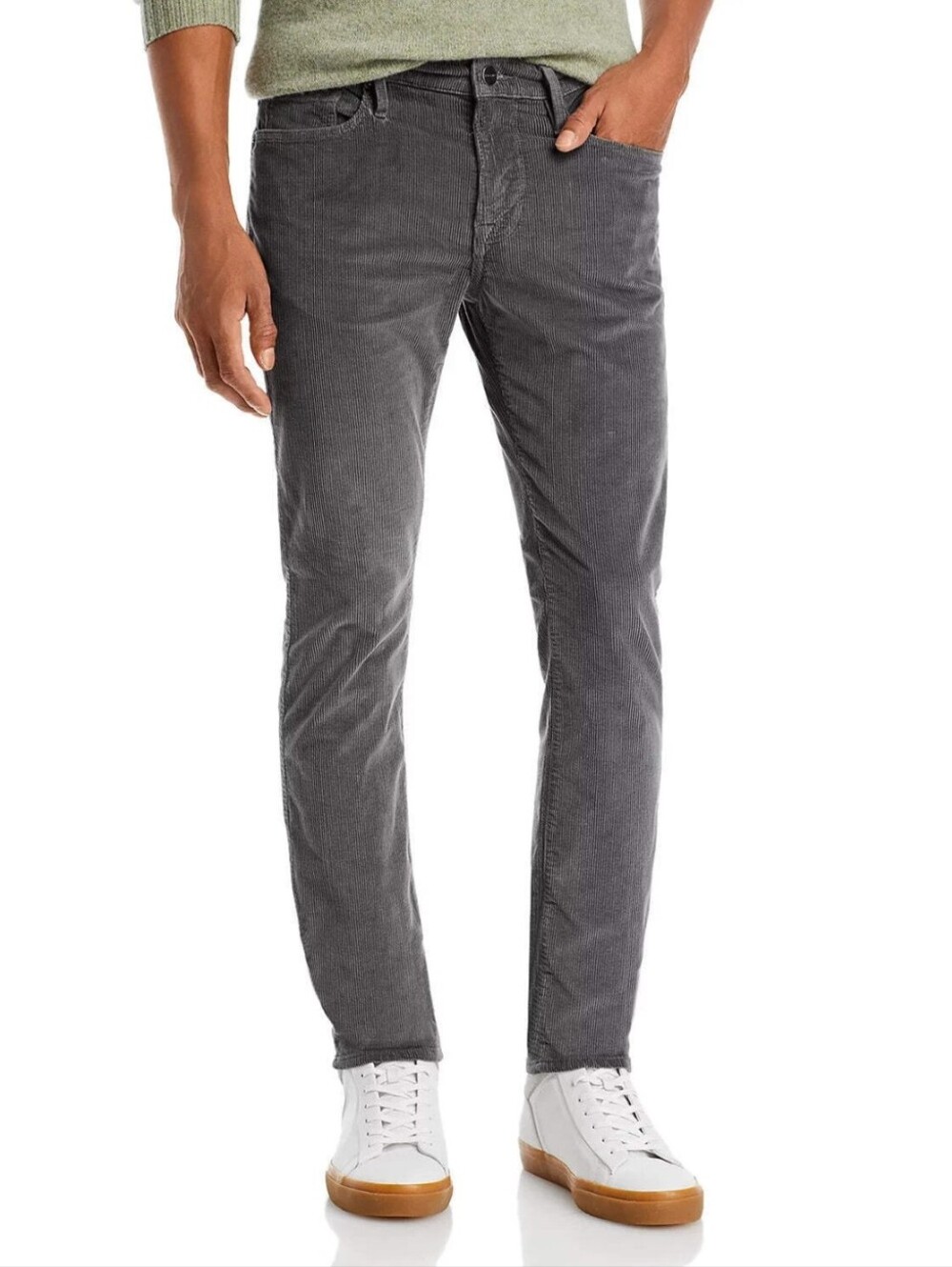 Frame NWT Men's 34 X 32 L'Homme Slim Corduroy Jeans Pants in Saville Gray